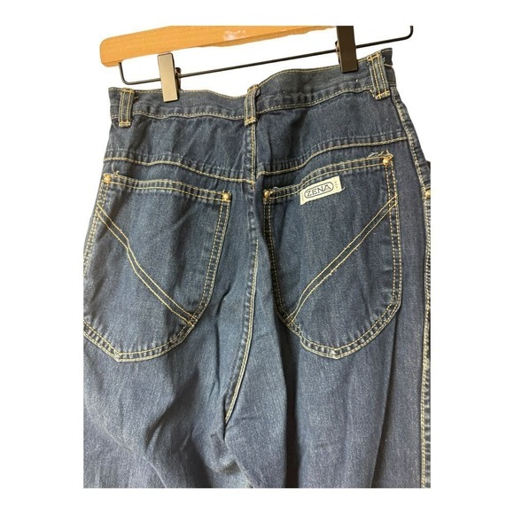 Zena Vintage High-Waisted Mom Jeans Dark Wash Denim Retro 90s Style Size 12‎ - Picture 7 of 15